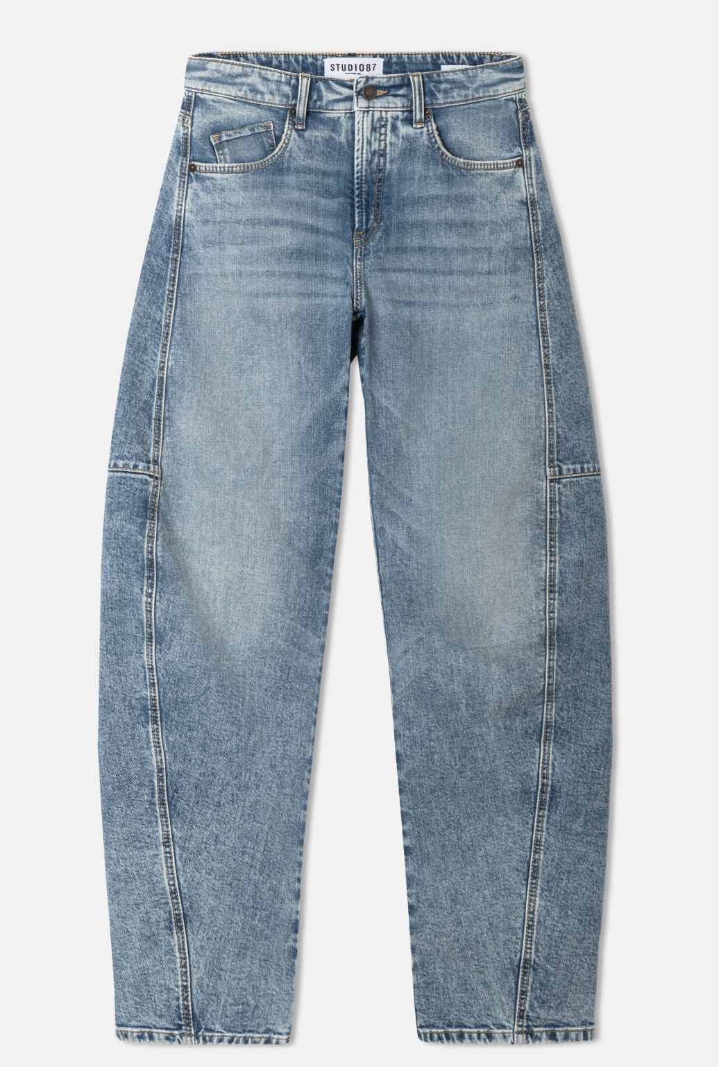 Baggy twisted jeans