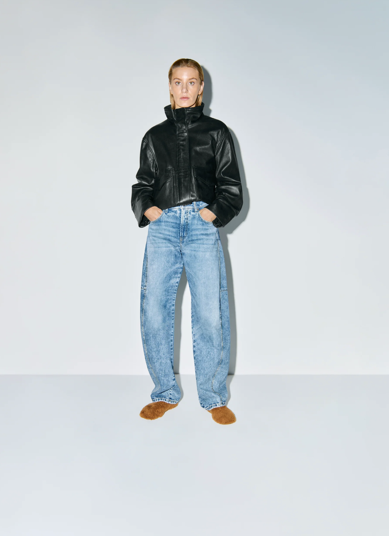 Cambio Baggy twisted jeans