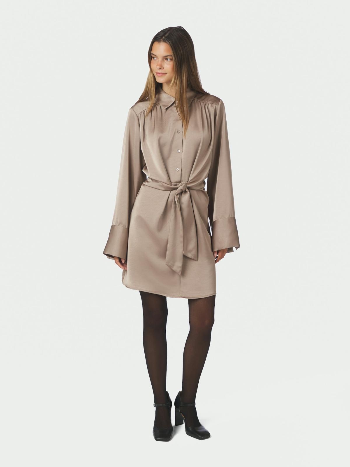 Biria Heavy Sateen Dress