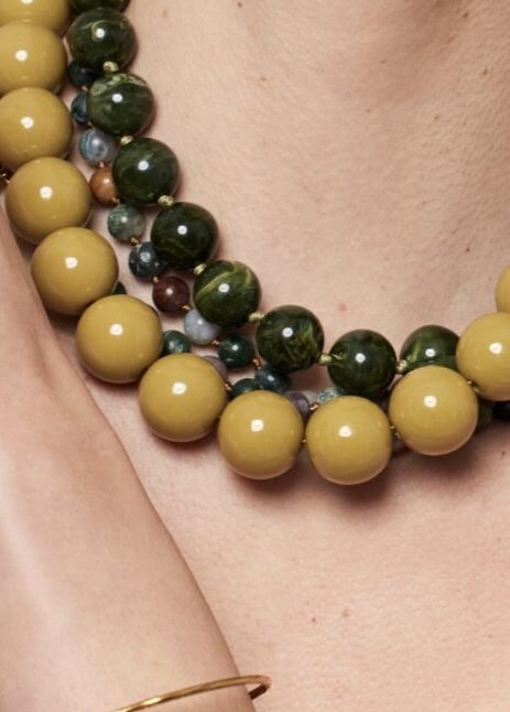 Ketting met grote ronde kralen