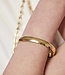 Brede ovale bangle met handig kliksysteem