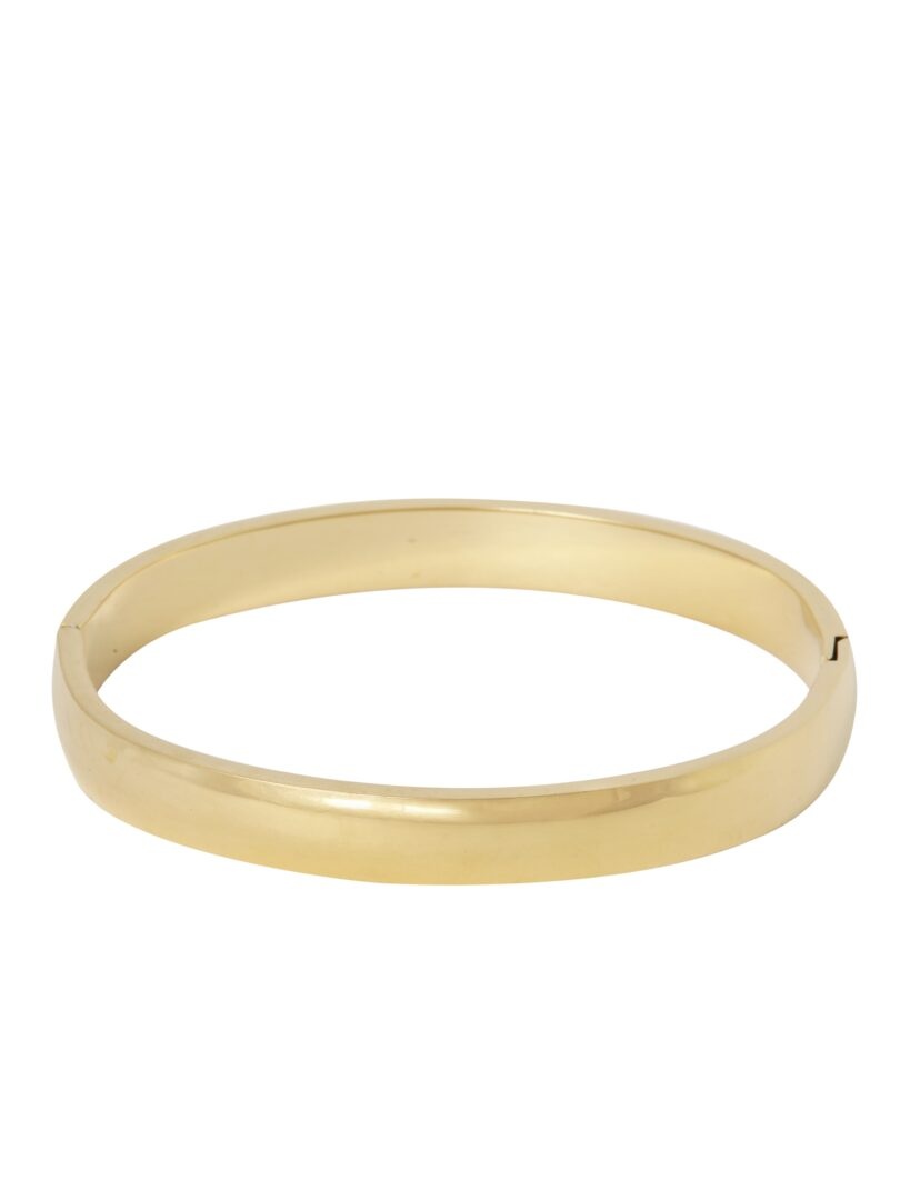 Ellen Beekmans Brede ovale bangle met handig kliksysteem