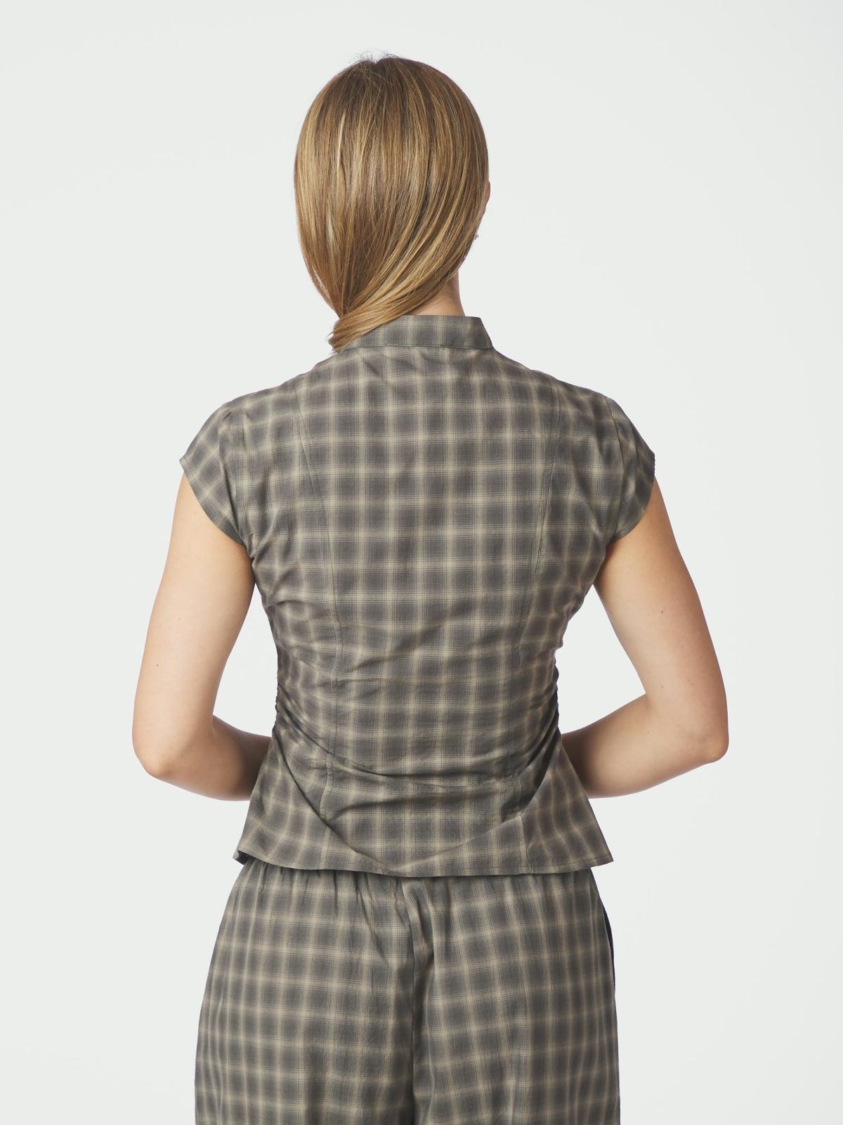 Pascale Checked Blouse