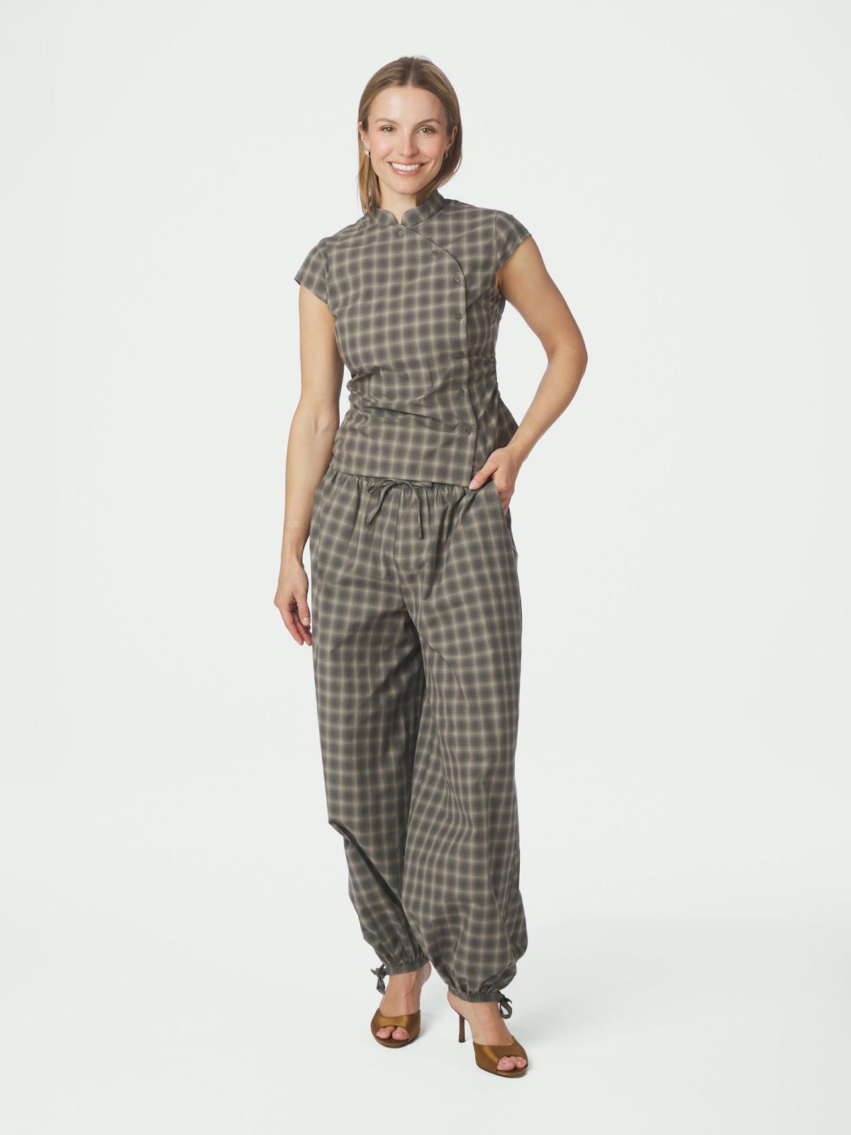Pascale Checked Blouse