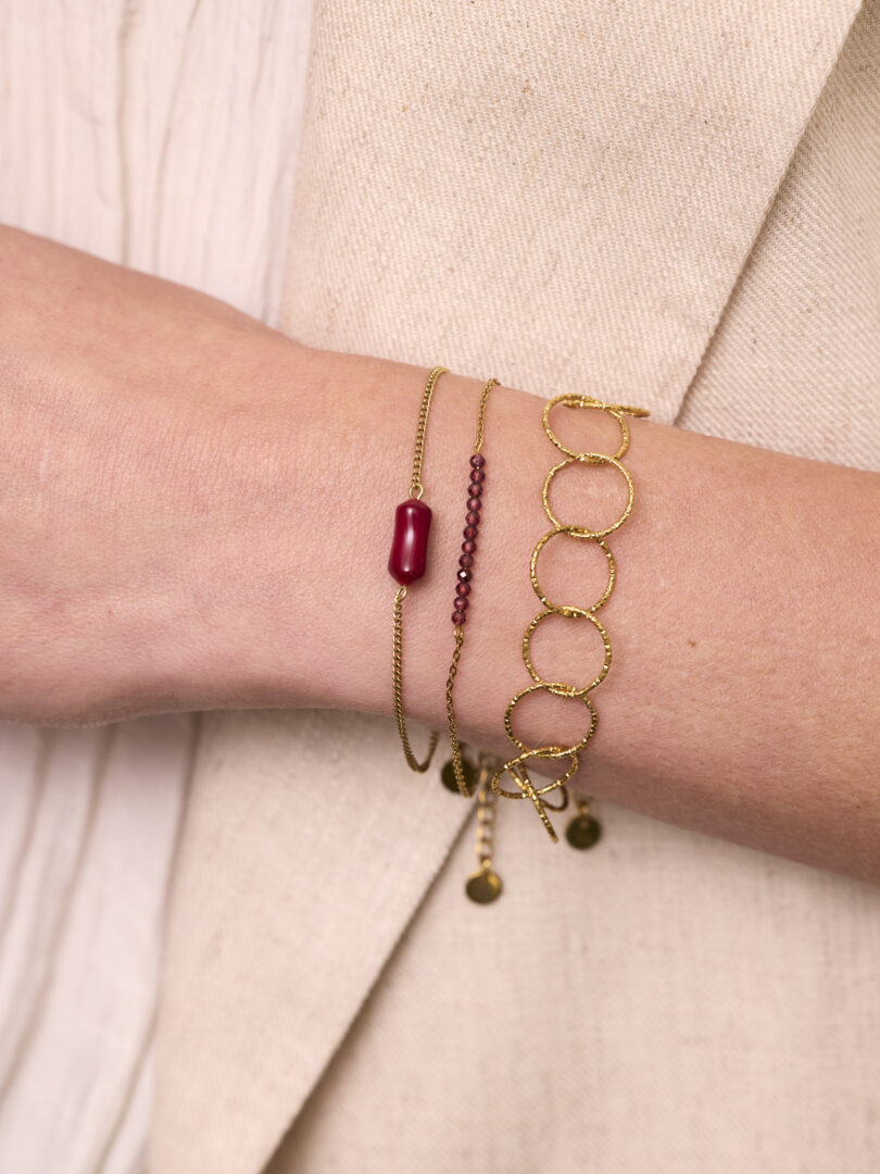 Fijne ronde schakelarmband