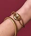 Armband met opengewerkte bedel