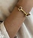 Armband met touw en gouden gesp