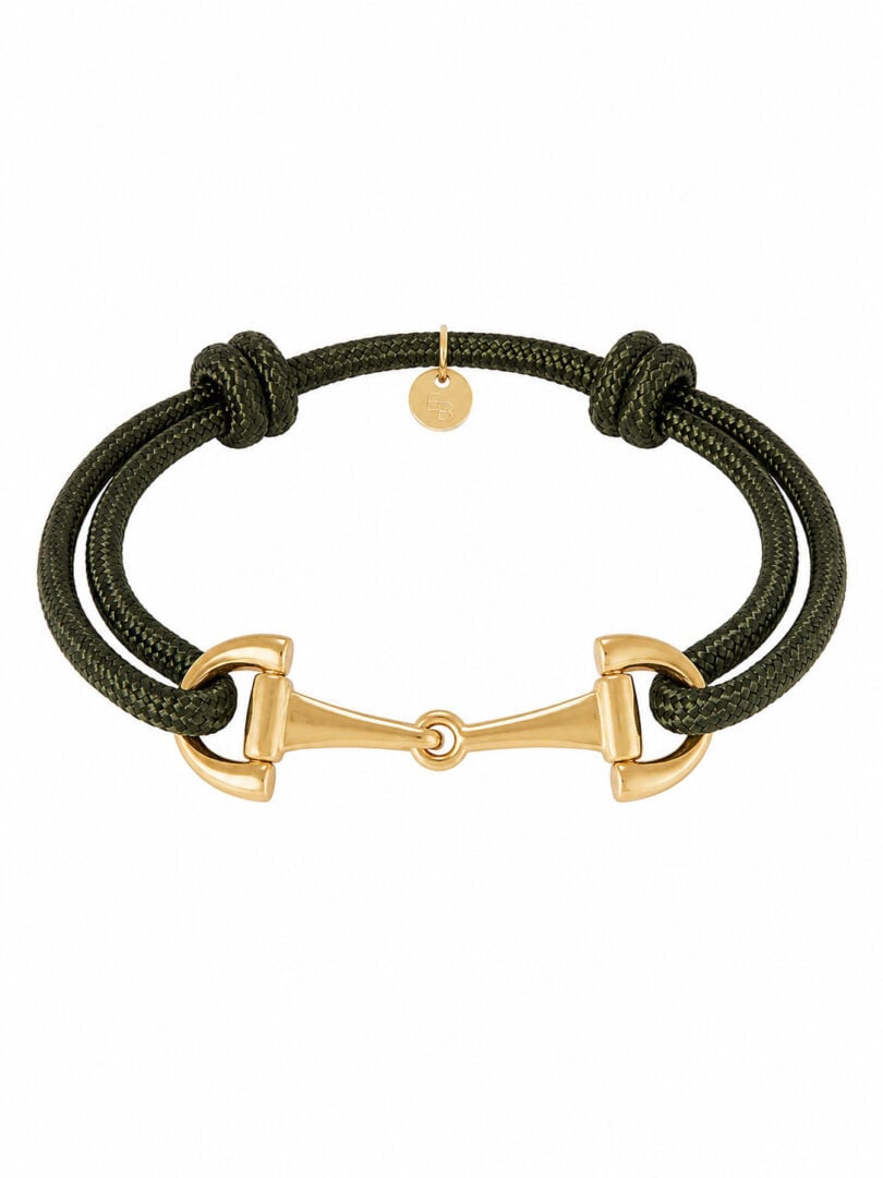 Ellen Beekmans Armband met touw en gouden gesp