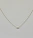 Fijne ketting met 3 pareltjes