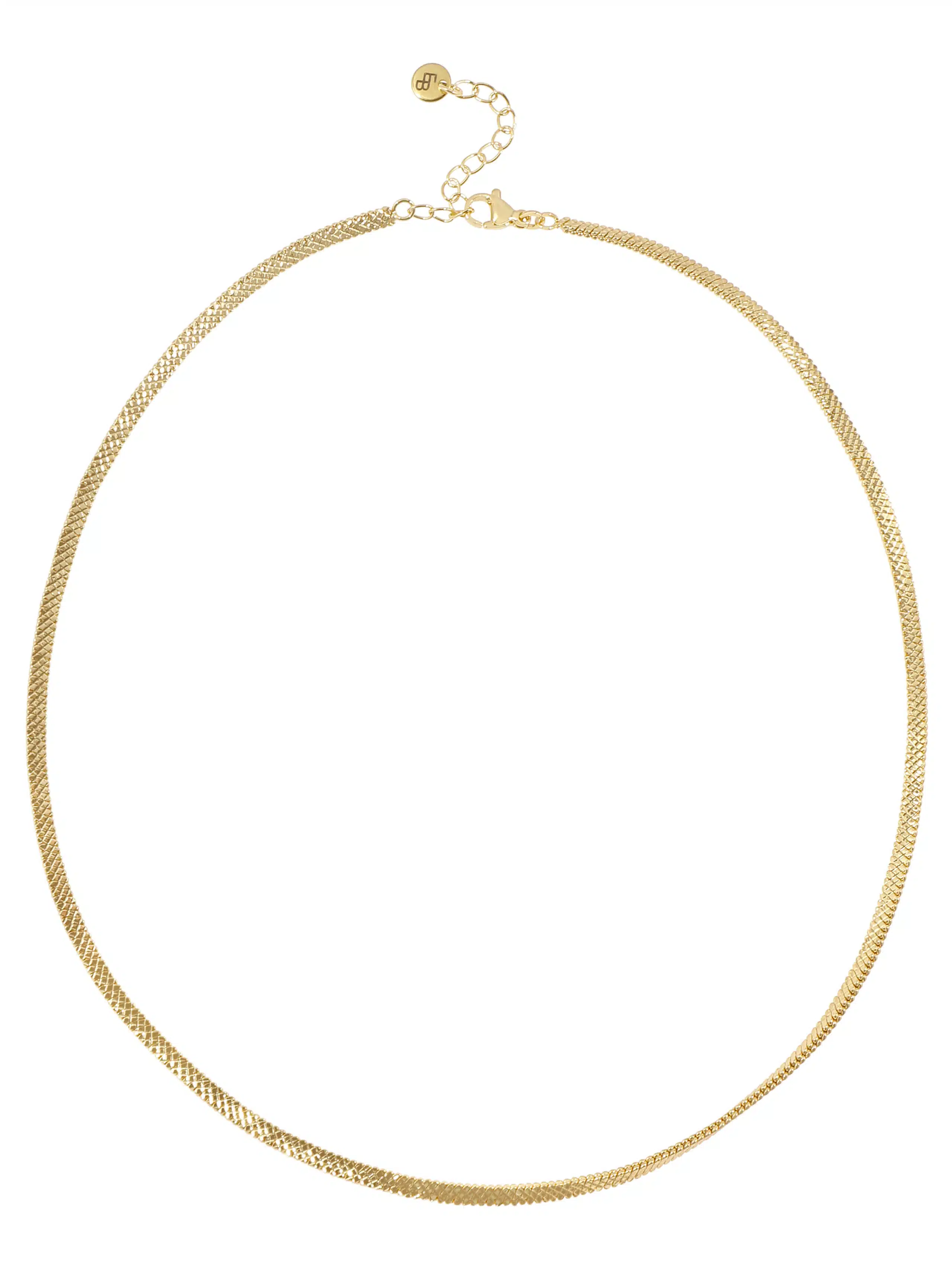 Ellen Beekmans Snake ketting met textuur