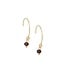 Mini gemstone oorbellen