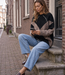 Inga Check Fluff Knit Pull