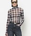 Casha printed check mesh top