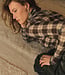 Casha printed check mesh top