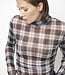 Casha printed check mesh top