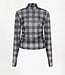 Casha printed check mesh top