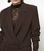 Olya velvet mesh jersey top