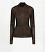 Olya velvet mesh jersey top