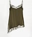Dawna bold satin lace camisole