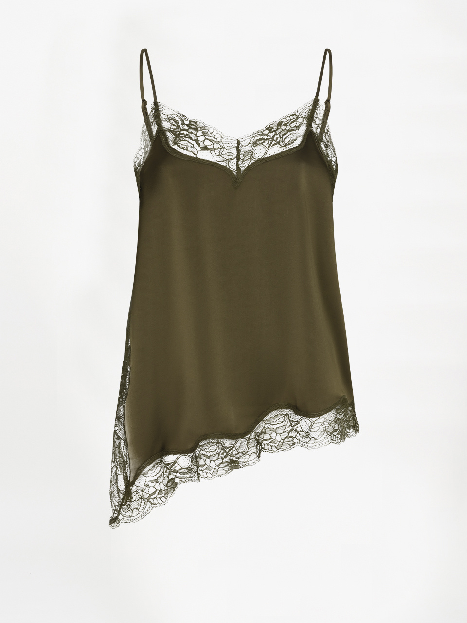 Dawna bold satin lace camisole