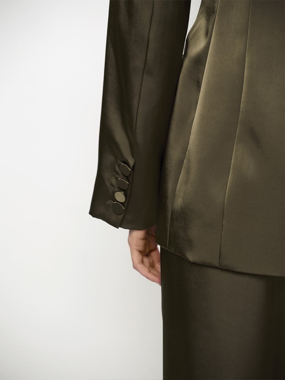 Rush tailored bold satin blazer