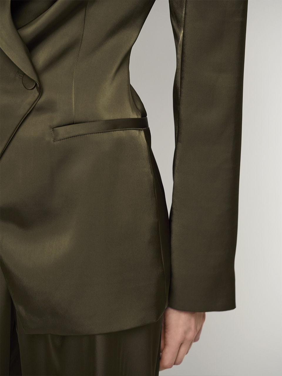 Rush tailored bold satin blazer