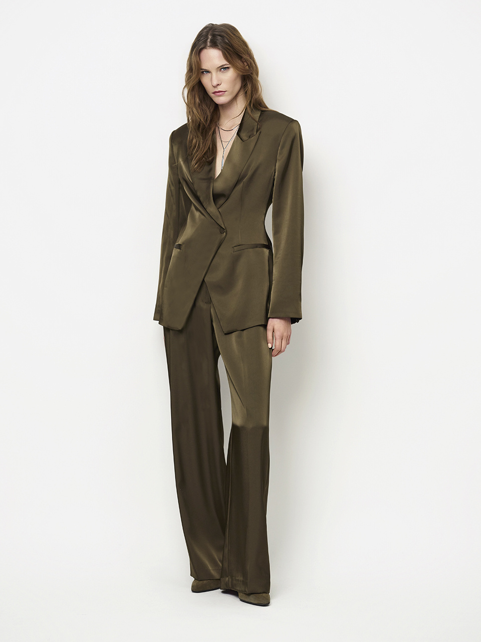 Rush tailored bold satin blazer
