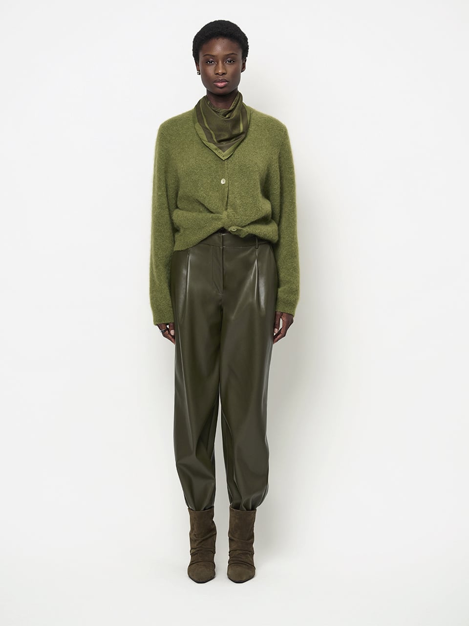 Dante 6 263125 Minora faux leather barrel pants