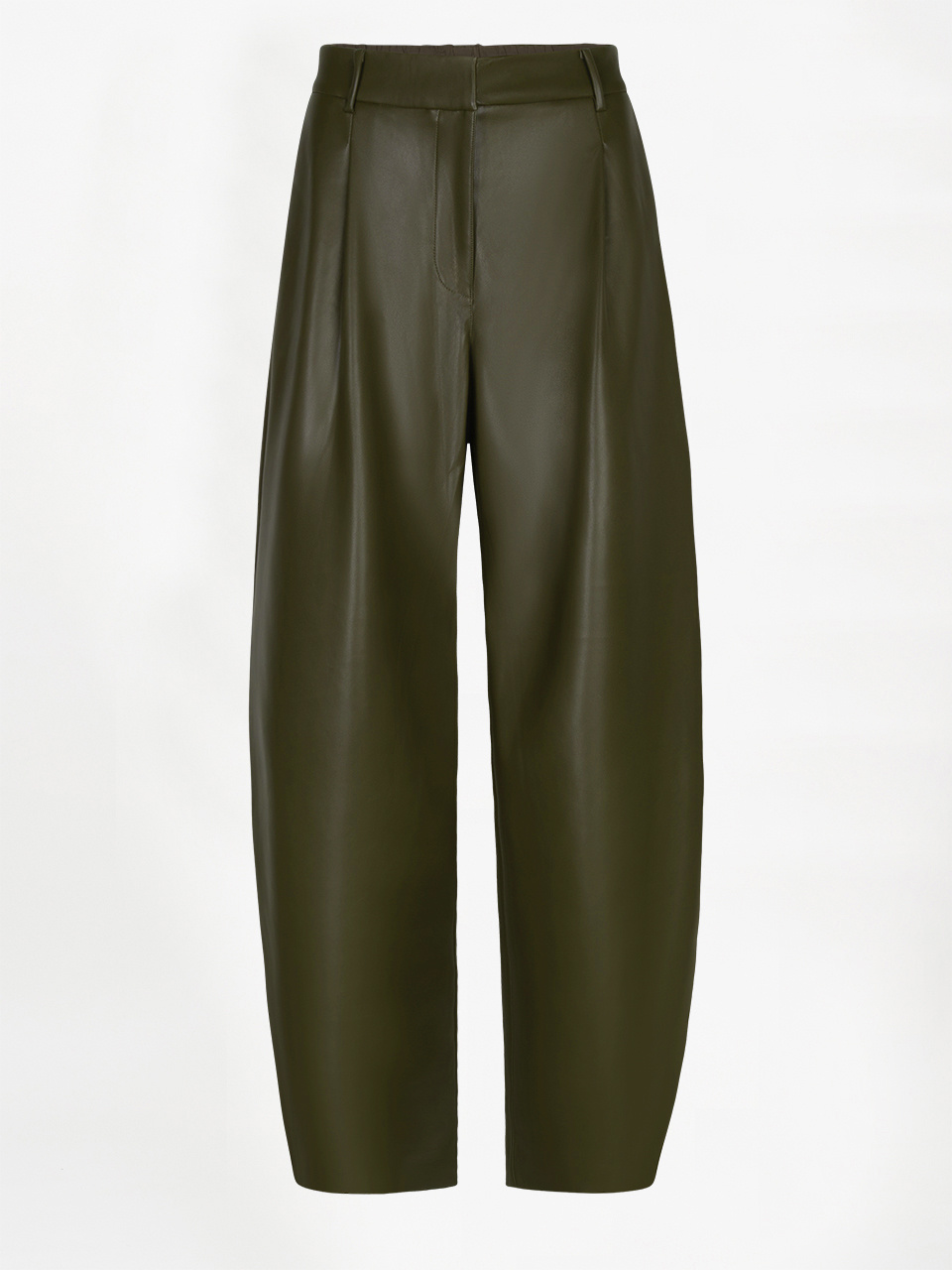 263125 Minora faux leather barrel pants