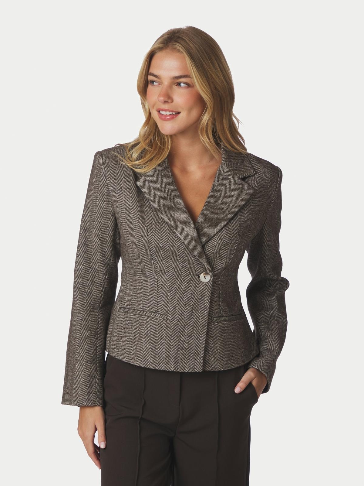 Neo Noir Valia Herringbone S Blazer