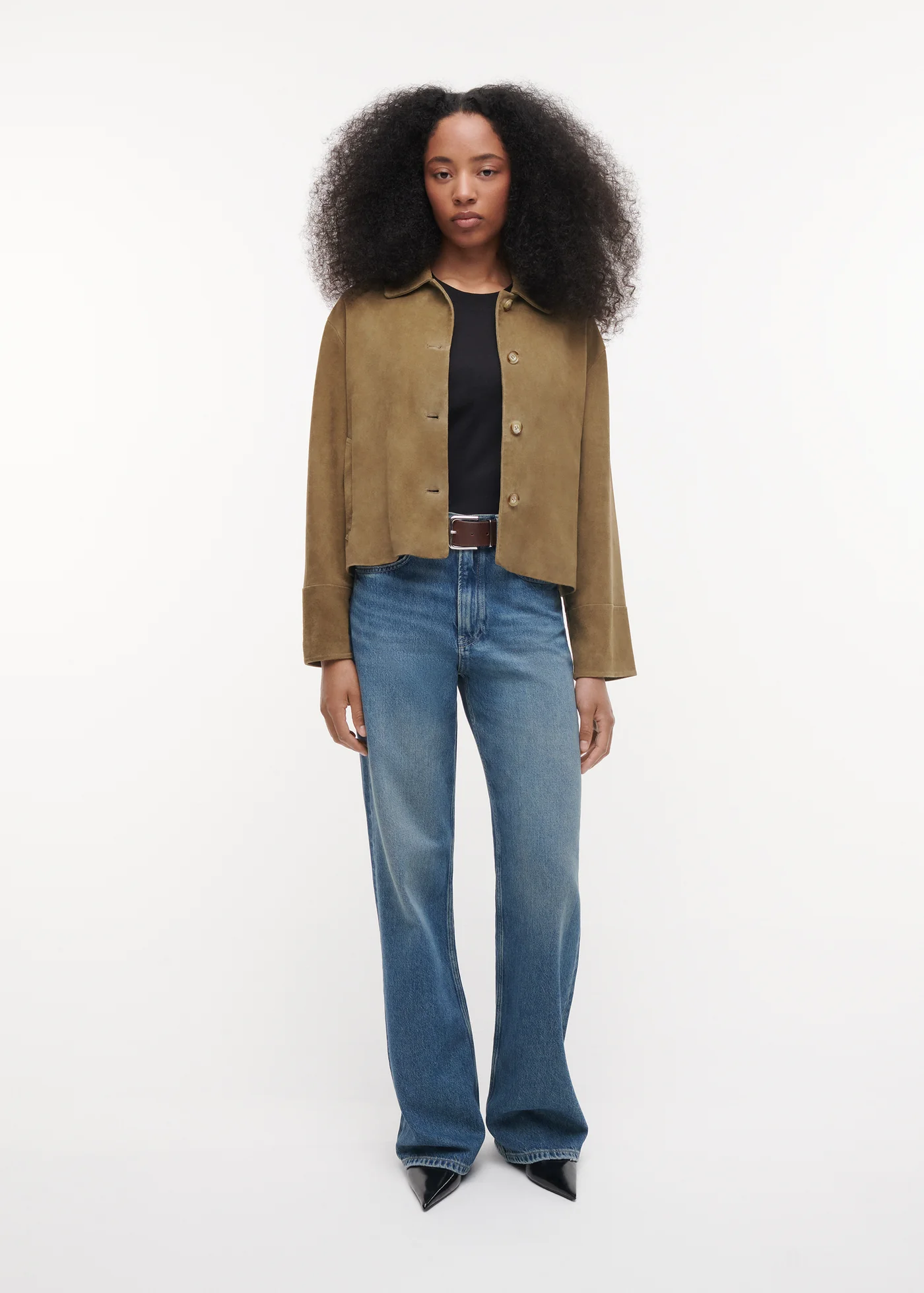Studio Ar Elaine Goat Suede jacket