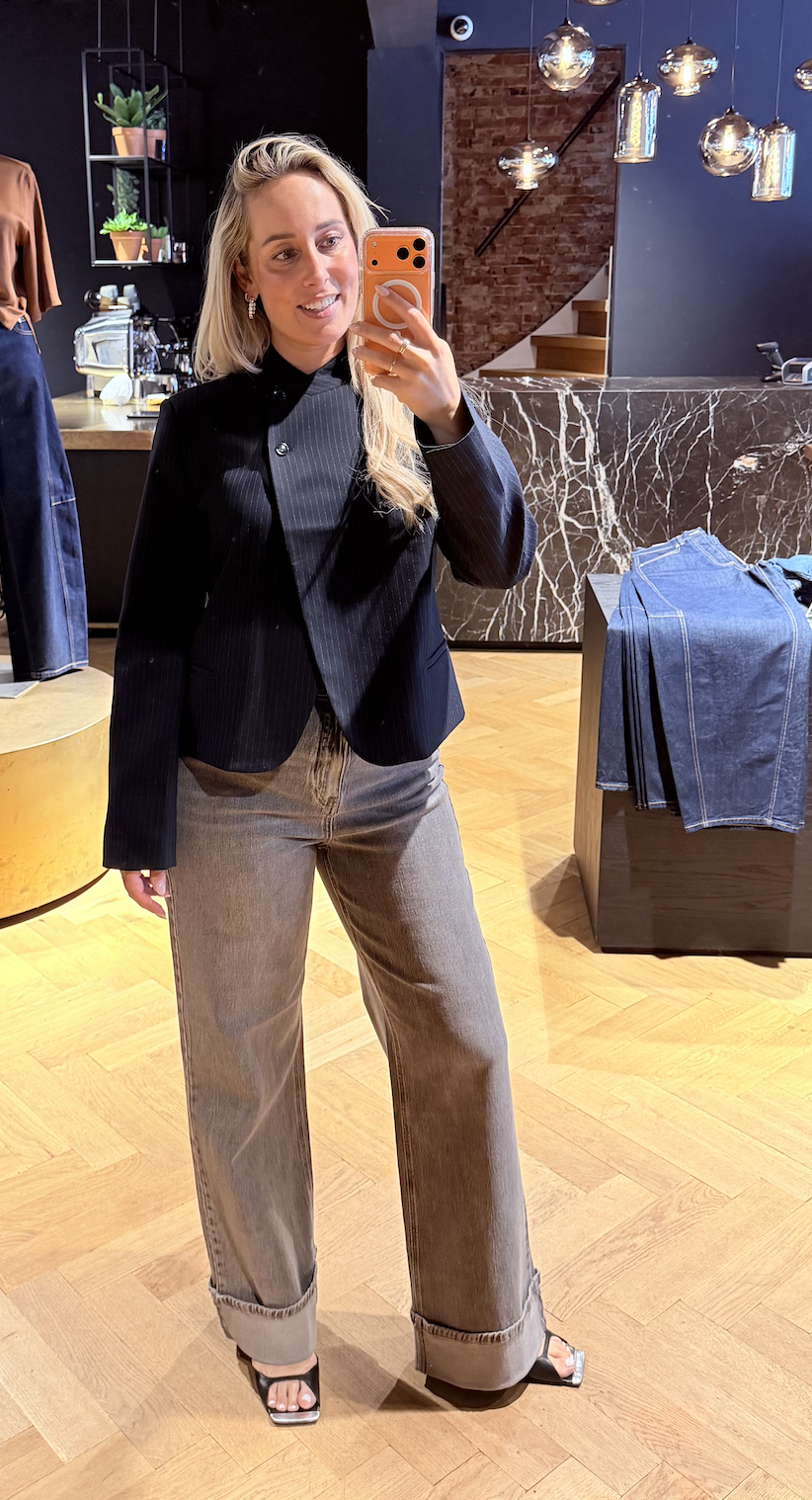 Tiria Slim Pinstripe Blazer