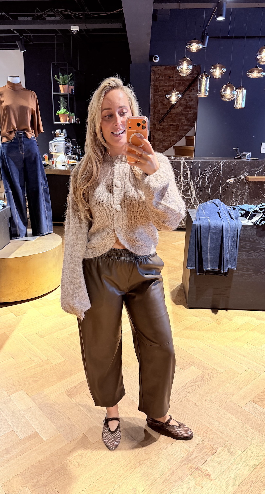 Just eco leather pantalon