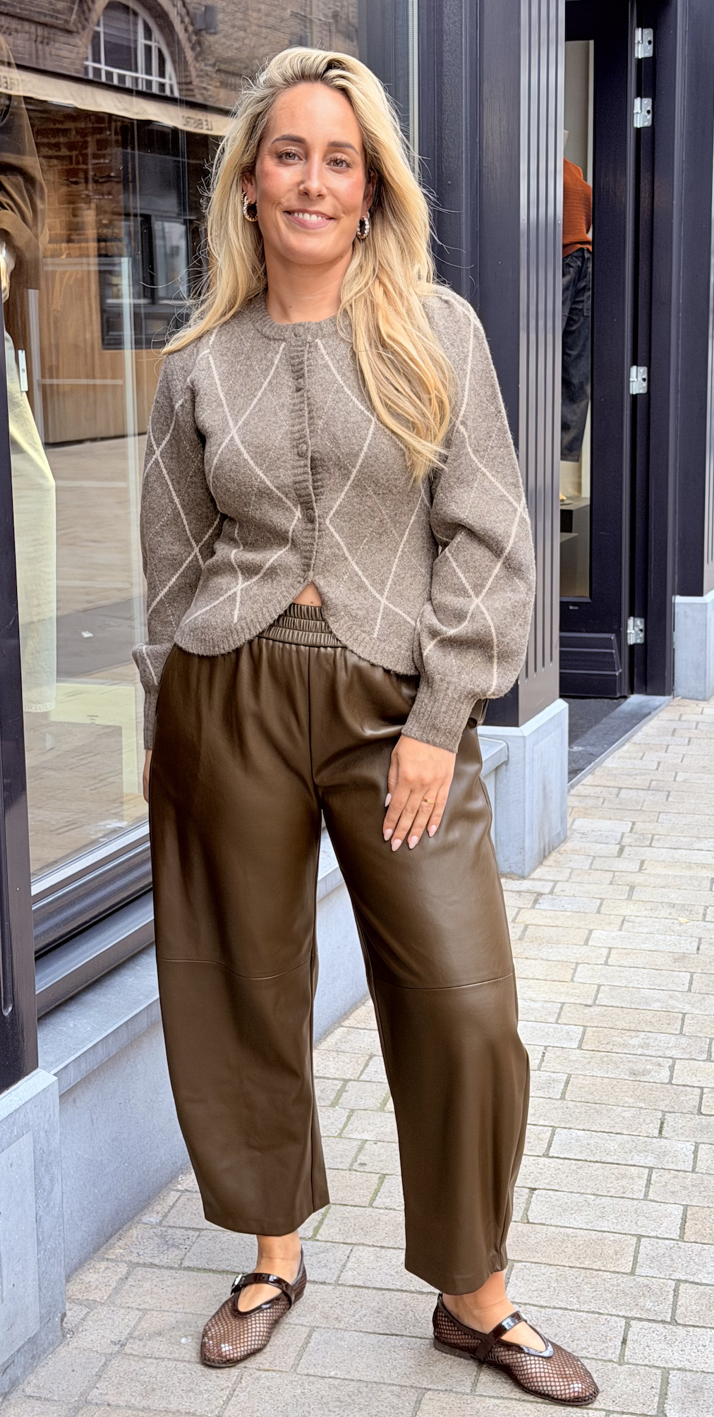 Koteas Check Knit Cardigan