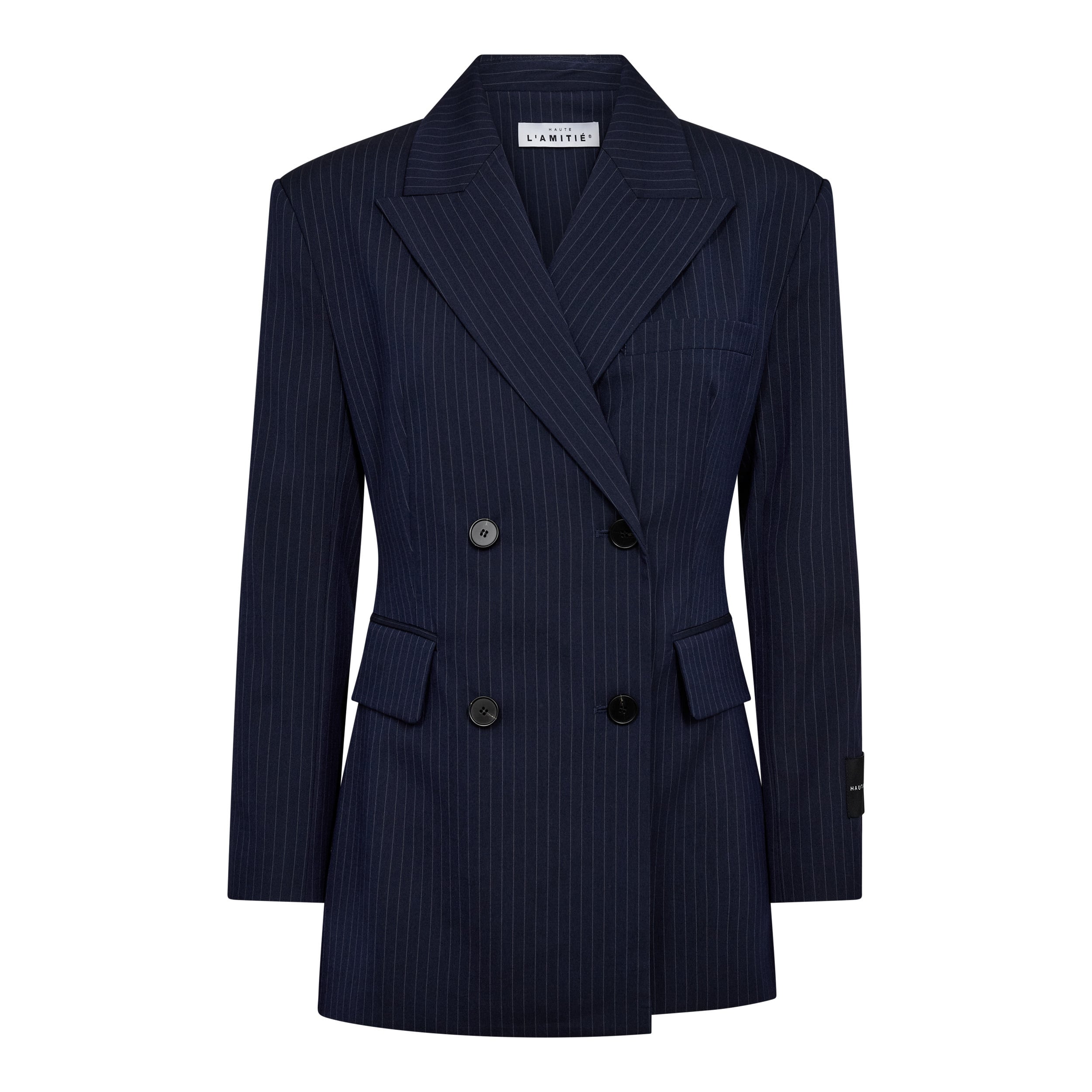 Haute L' Amitié HL10785 Navy Pin Waist Fit Blazer