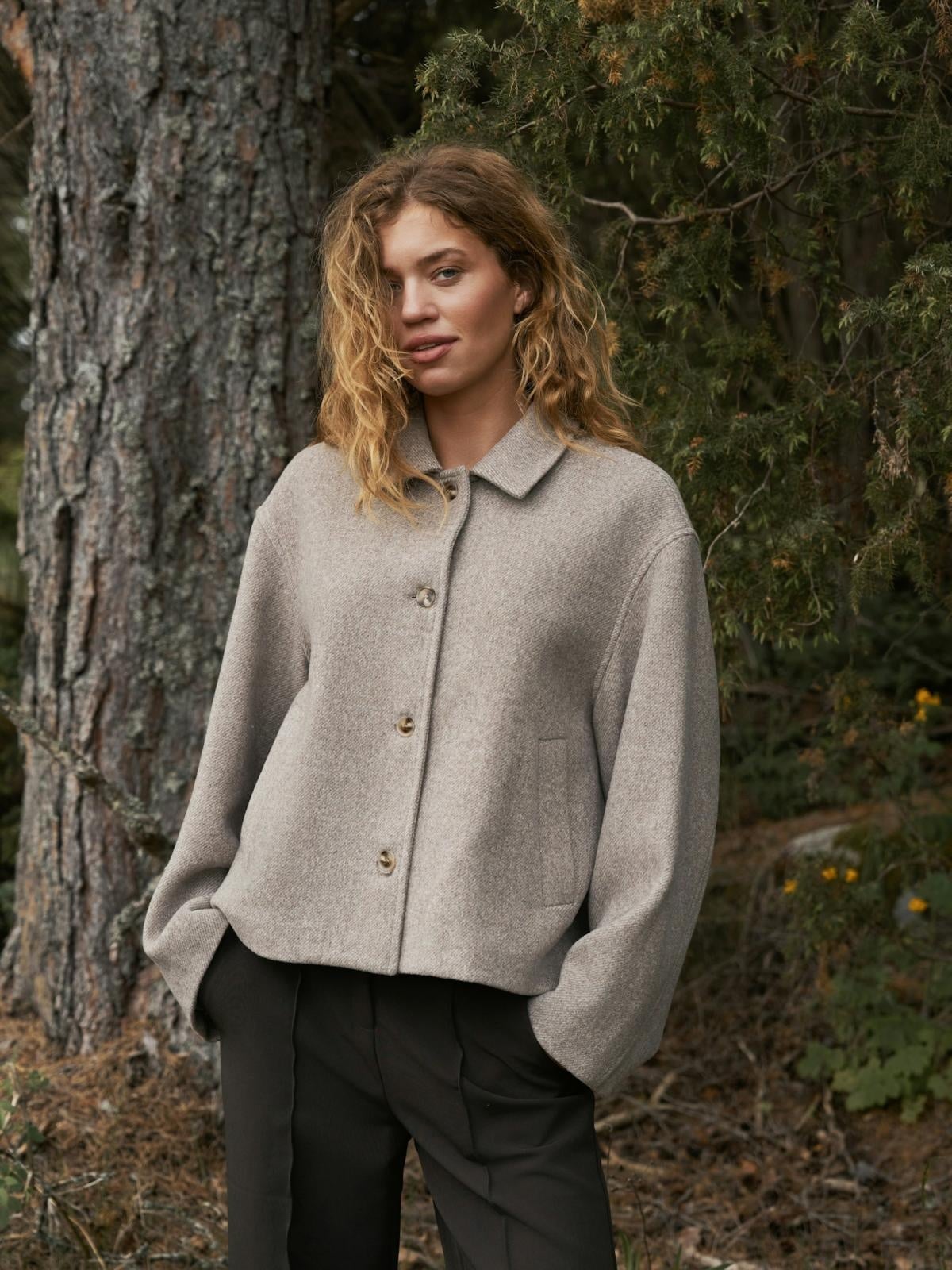 Hamra Herringbone Twill Jacket