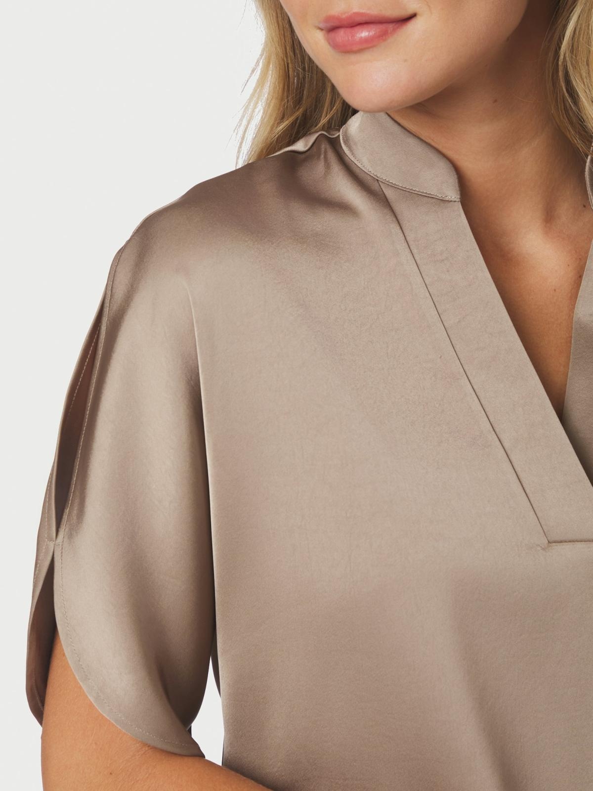 Anelle Heavy Sateen Blouse