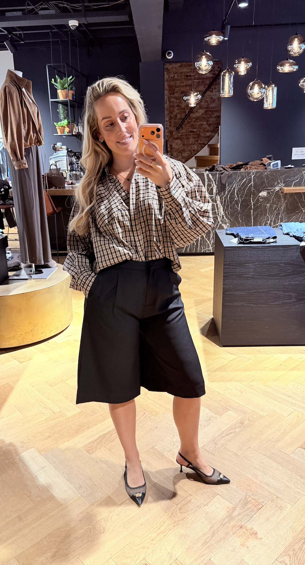 Sophie Dessert Check Shirt