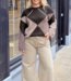 Inga Check Fluff Knit Pull