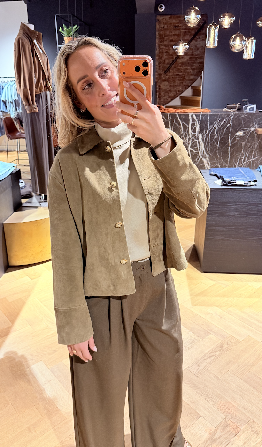 Elaine Goat Suede jacket