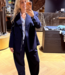 Navy Pin Waist Fit Blazer