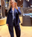Navy Pin Pleat Tall Pant