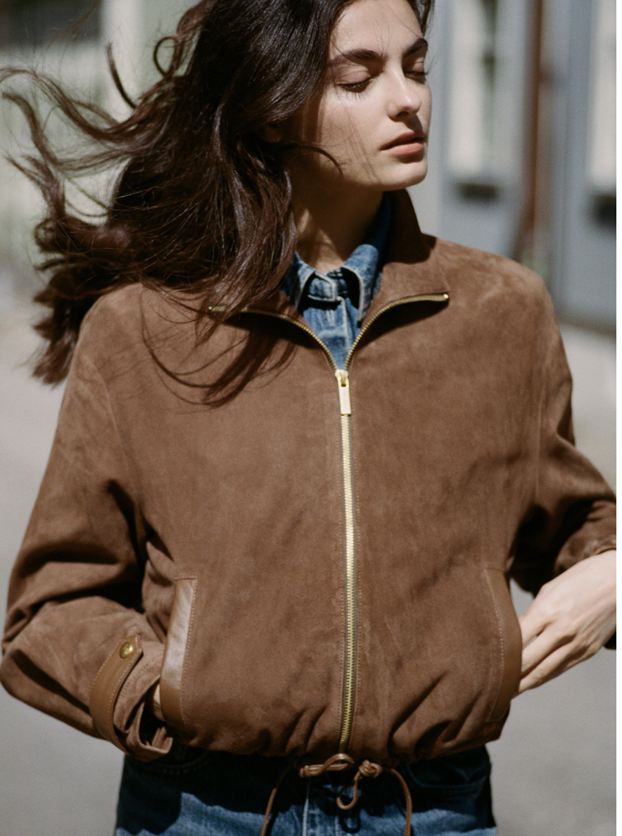 Studio Ar Noelle Goat Suede jacket