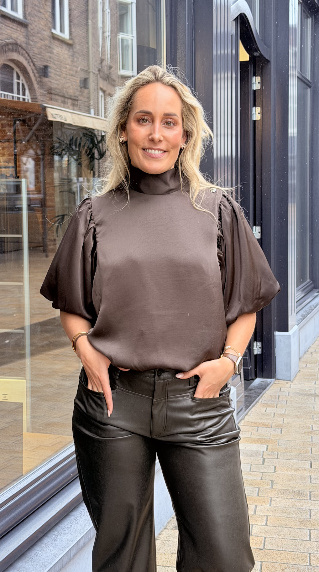 Parisa Heavy Sateen Blouse