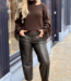 Siega cut-out fringe sweater