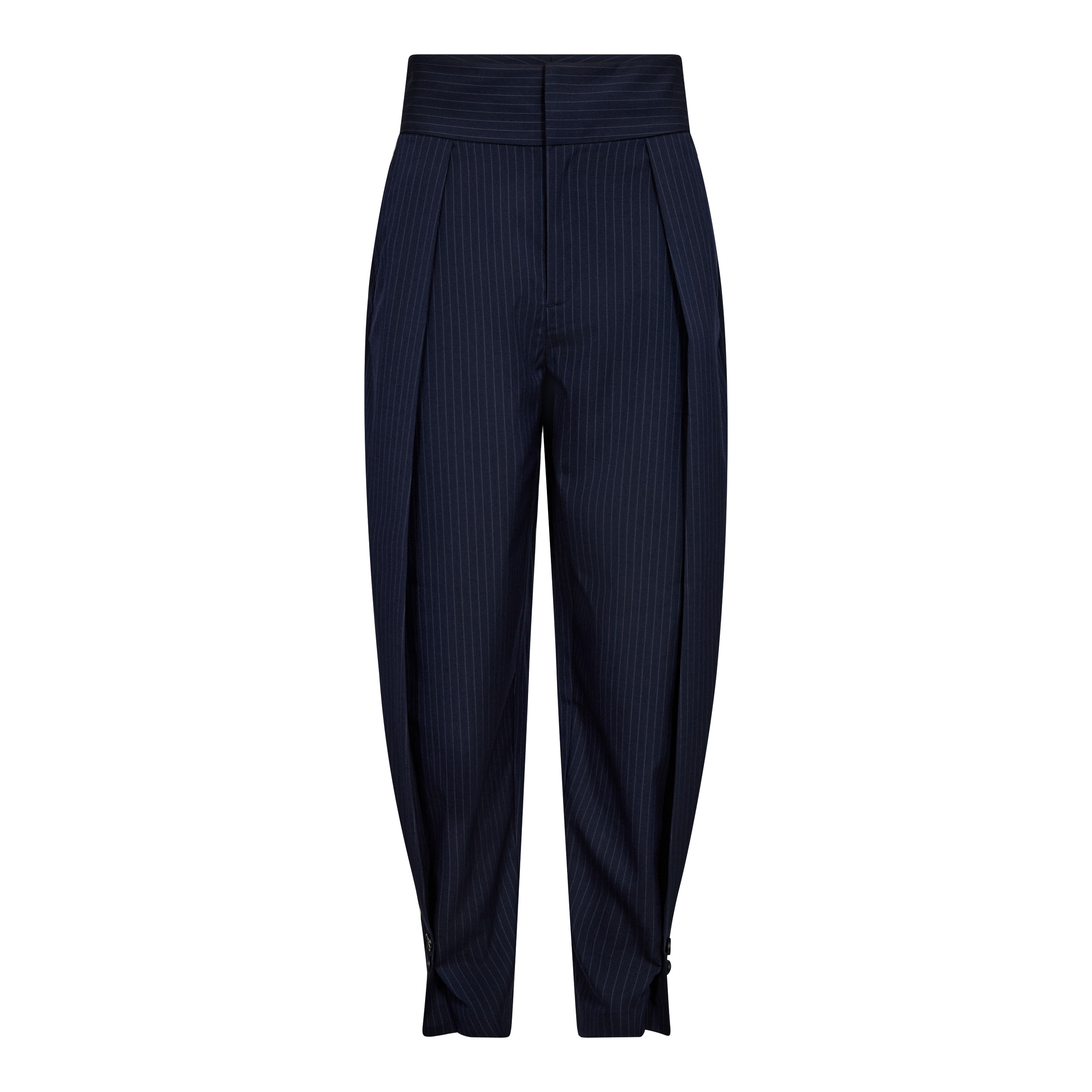 Navy Pin Pleat Tall Pant
