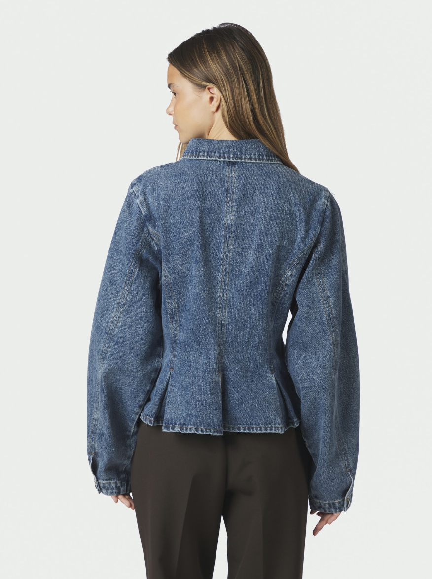 Rivora Denim Peplum Jacket