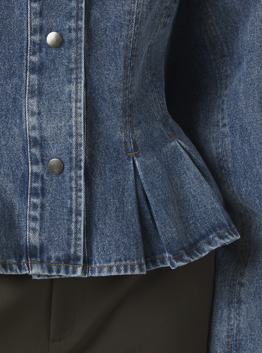 Rivora Denim Peplum Jacket