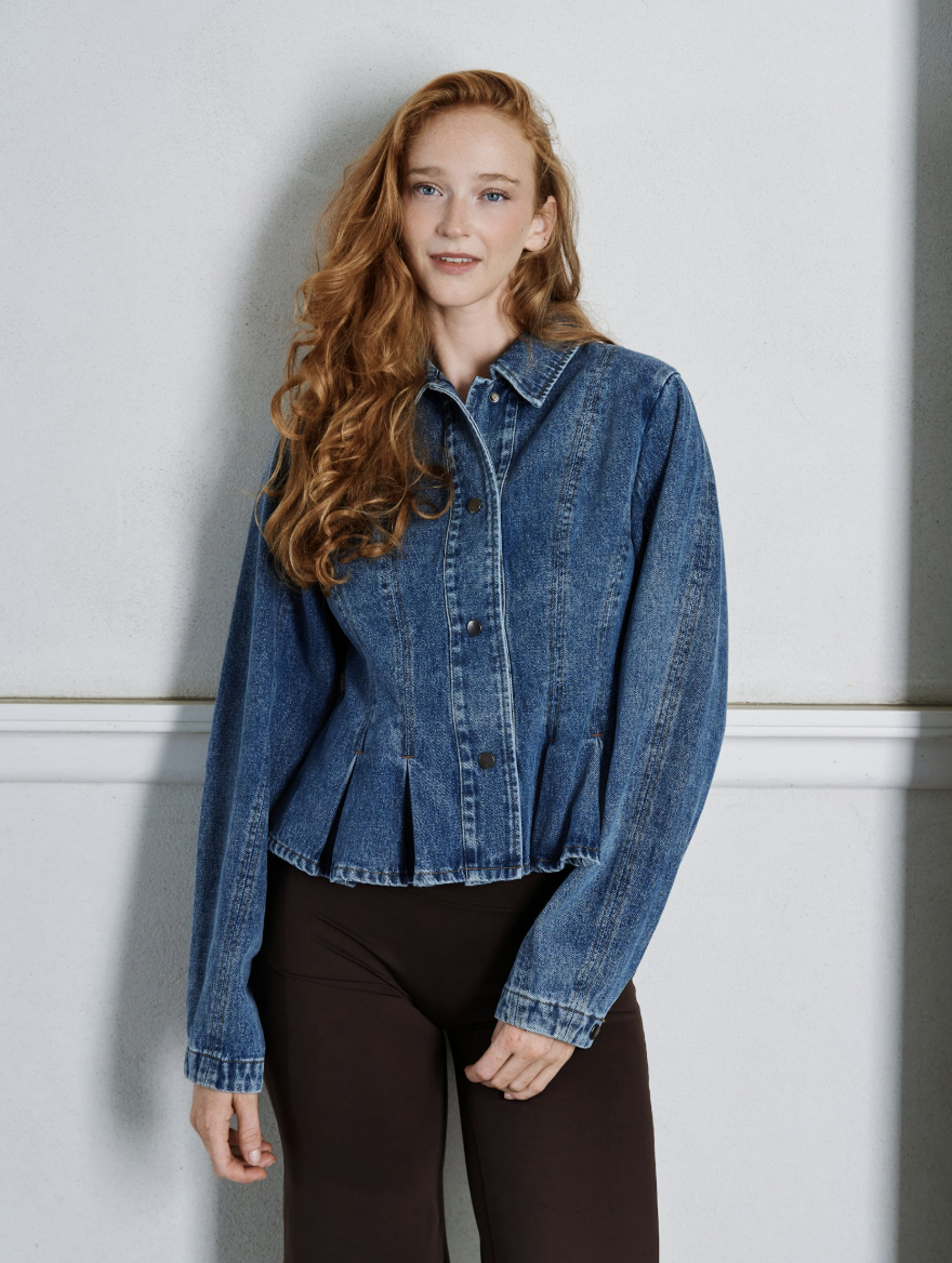 Rivora Denim Peplum Jacket
