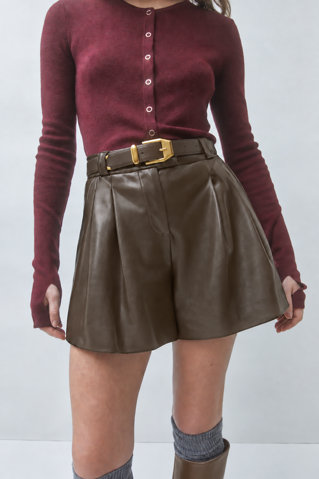 Suncoo Bee eco leather skort